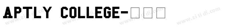 Aptly College字体转换